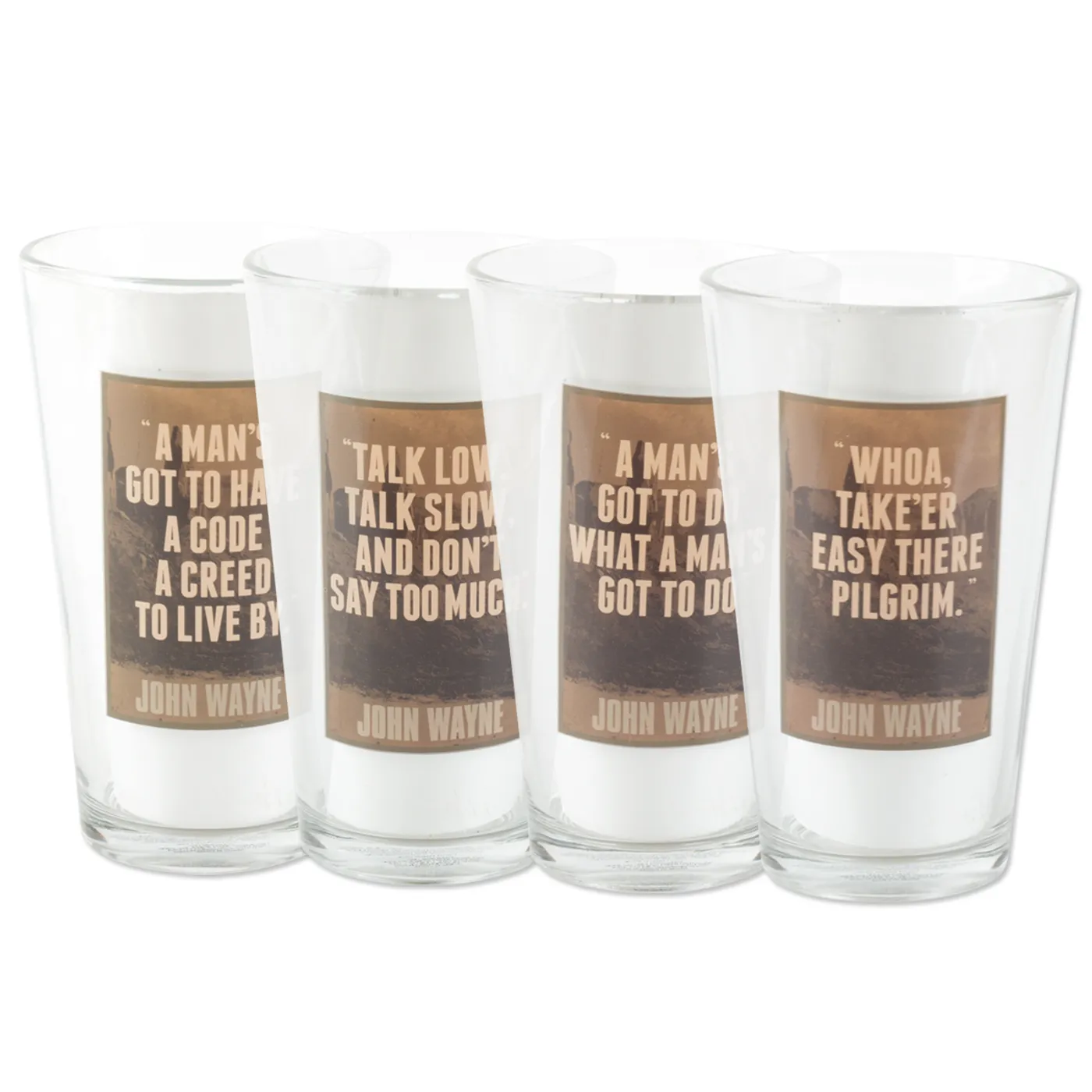 John Wayne 16 oz. Glass Set