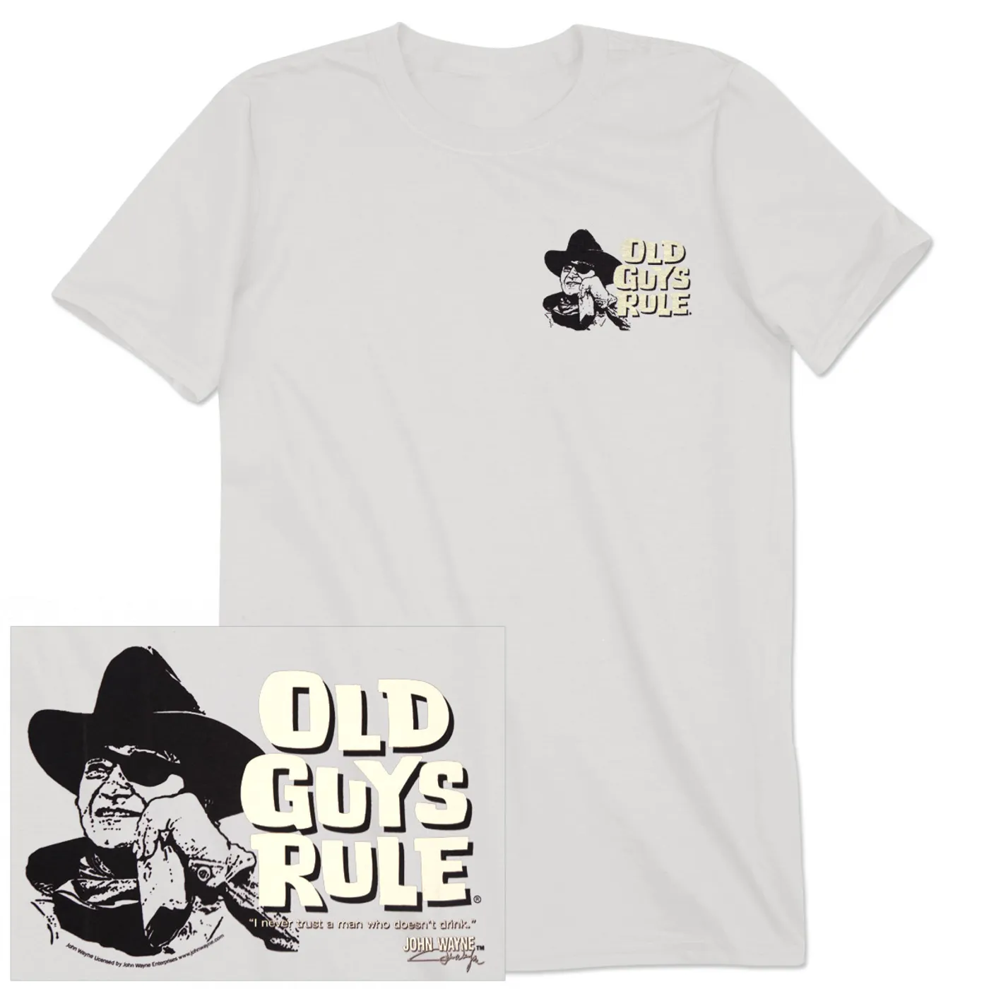 John Wayne Old Guys Rule "Trust A Man" T-shirt