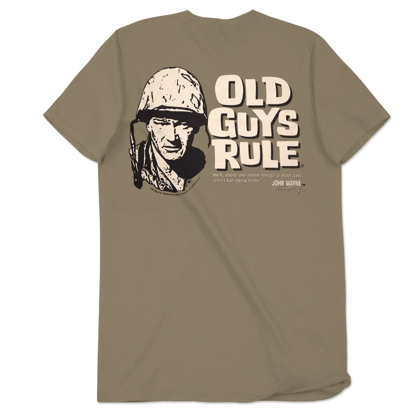 John Wayne Old Guys Rule "Can't Run From" T-shirt