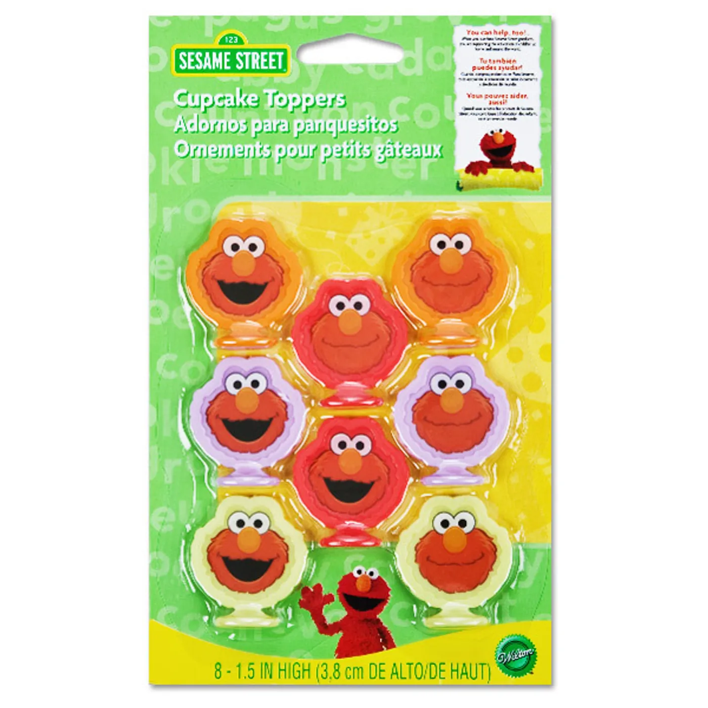 Sesame Street Elmo Cupcake Topper Set