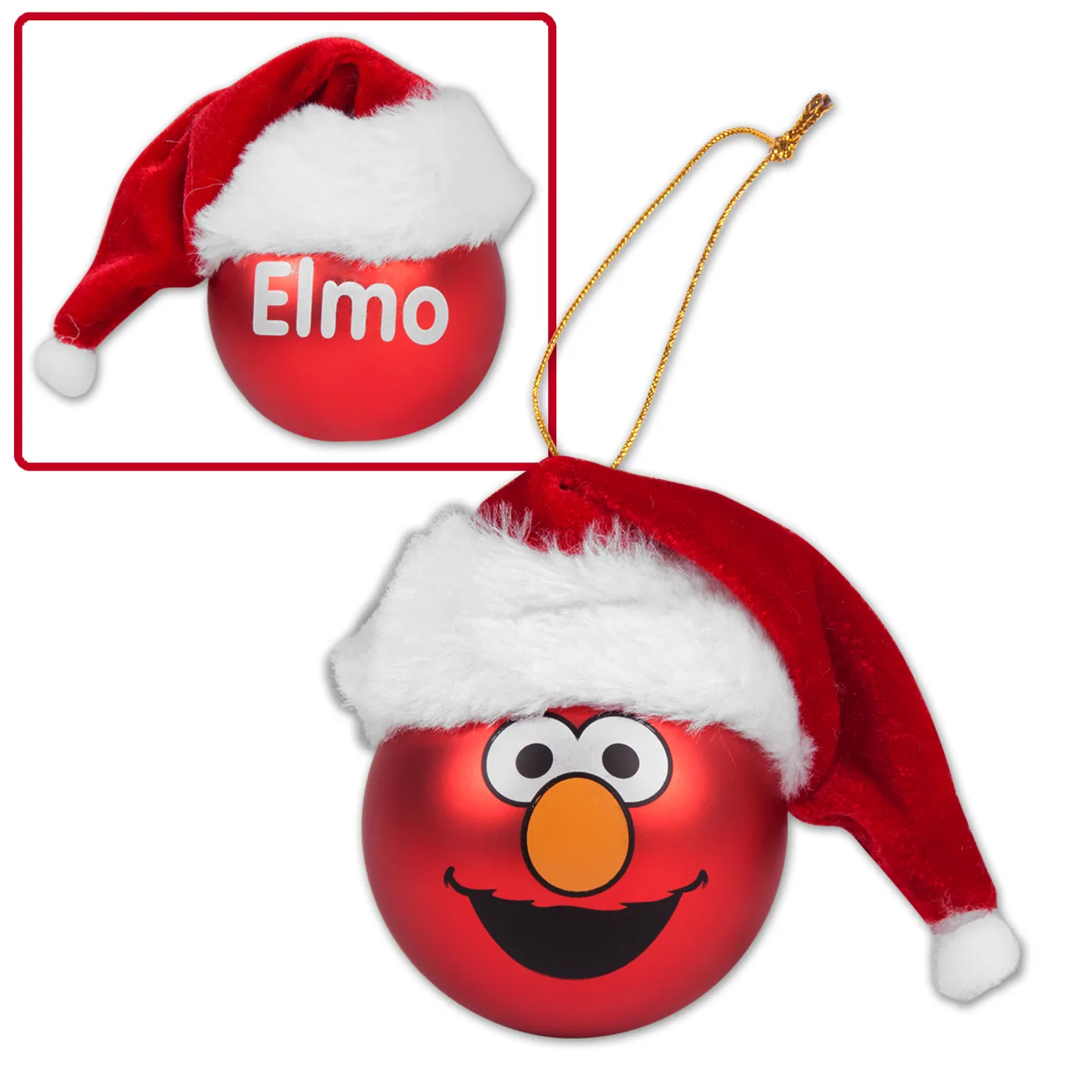 Sesame Street Elmo Big Face Hat Ornament