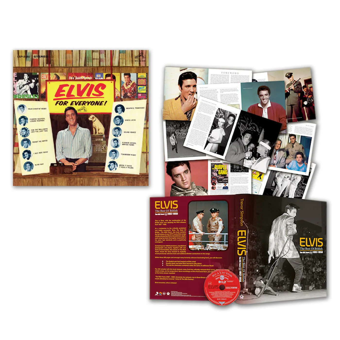 Elvis Presley For Everyone CD and Best of British (book w/ CD) Bundle