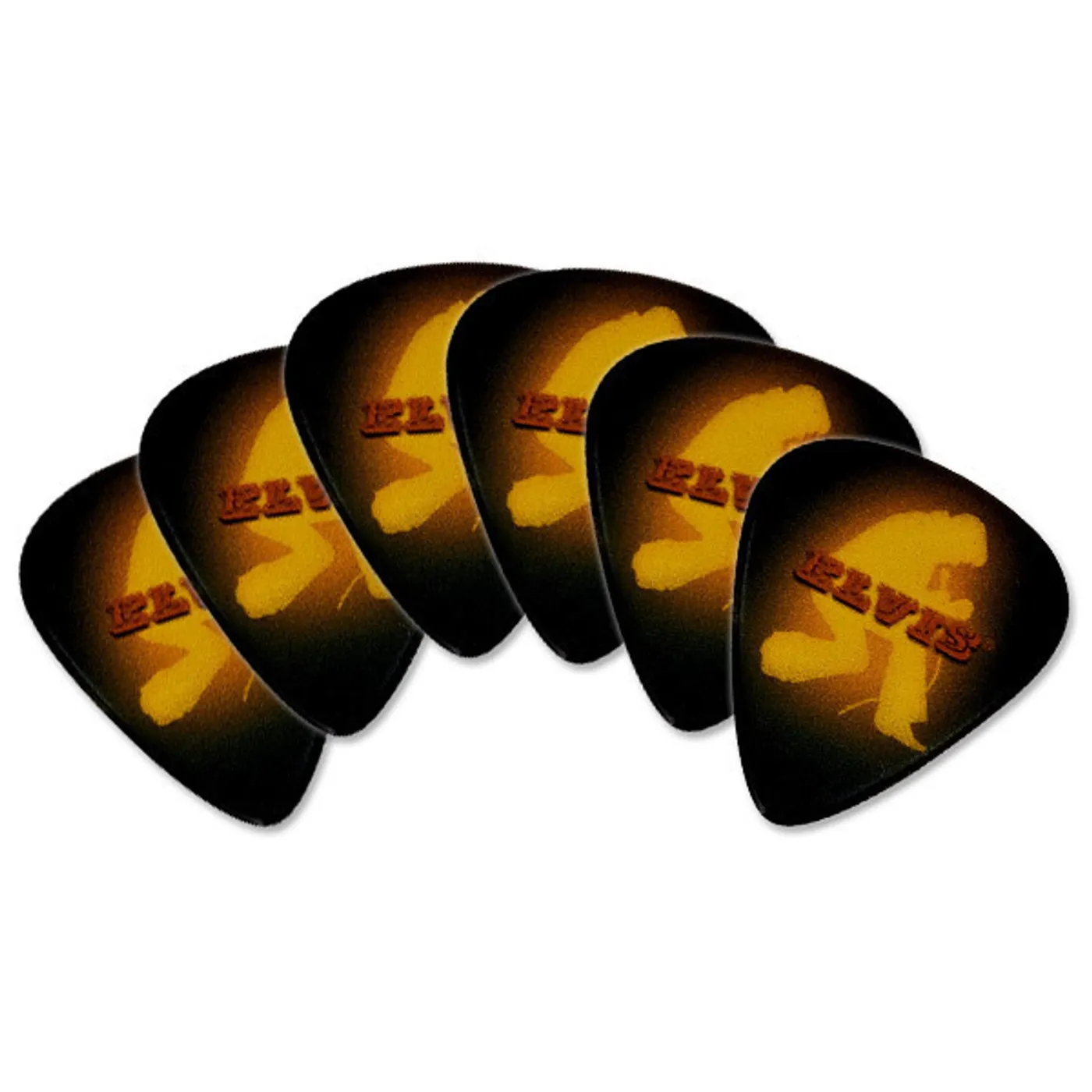 Elvis Presley Yellow Jumpsuit Guitar Picks - 6 Pack