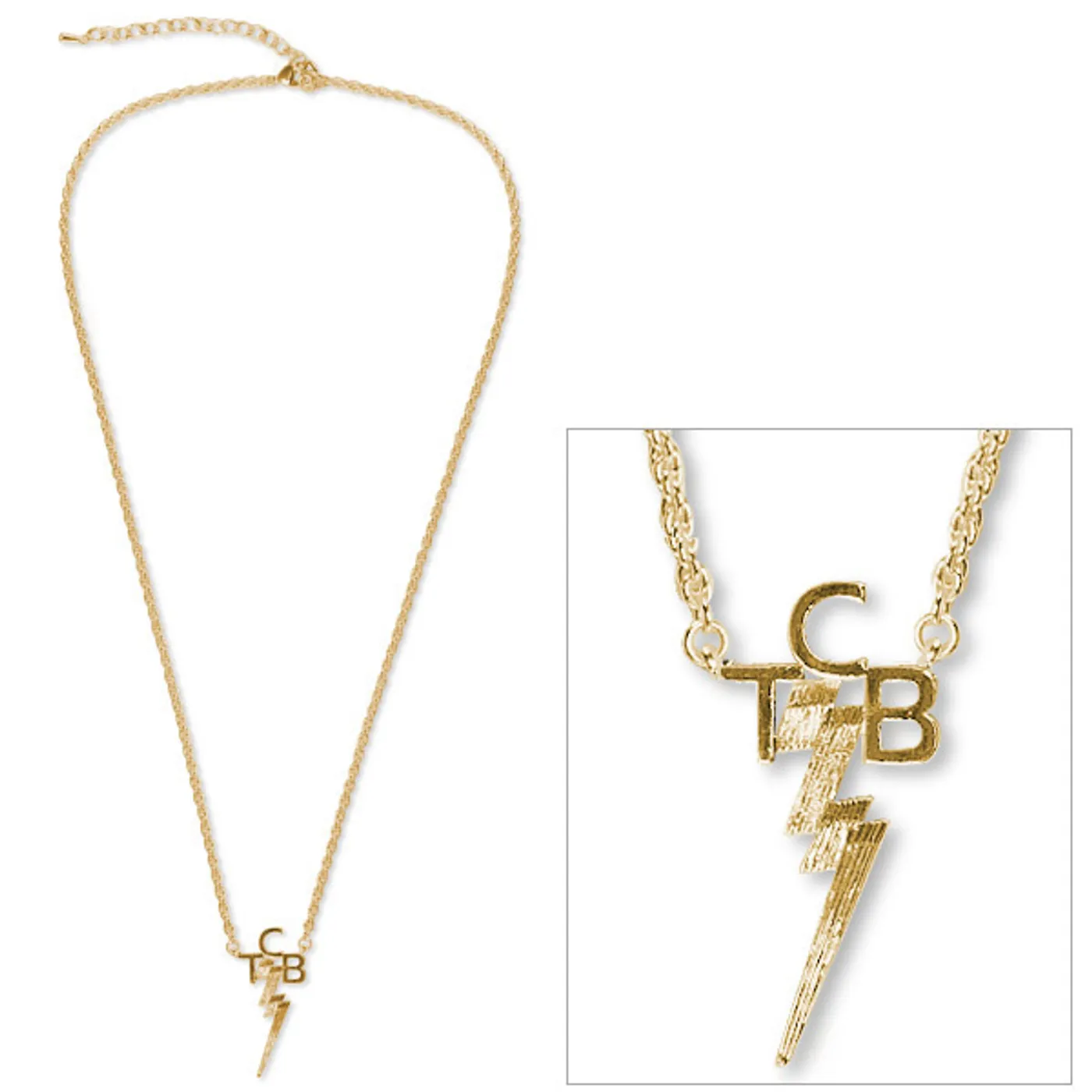 Elvis Presley 18kt Gold Plated TCB Necklace