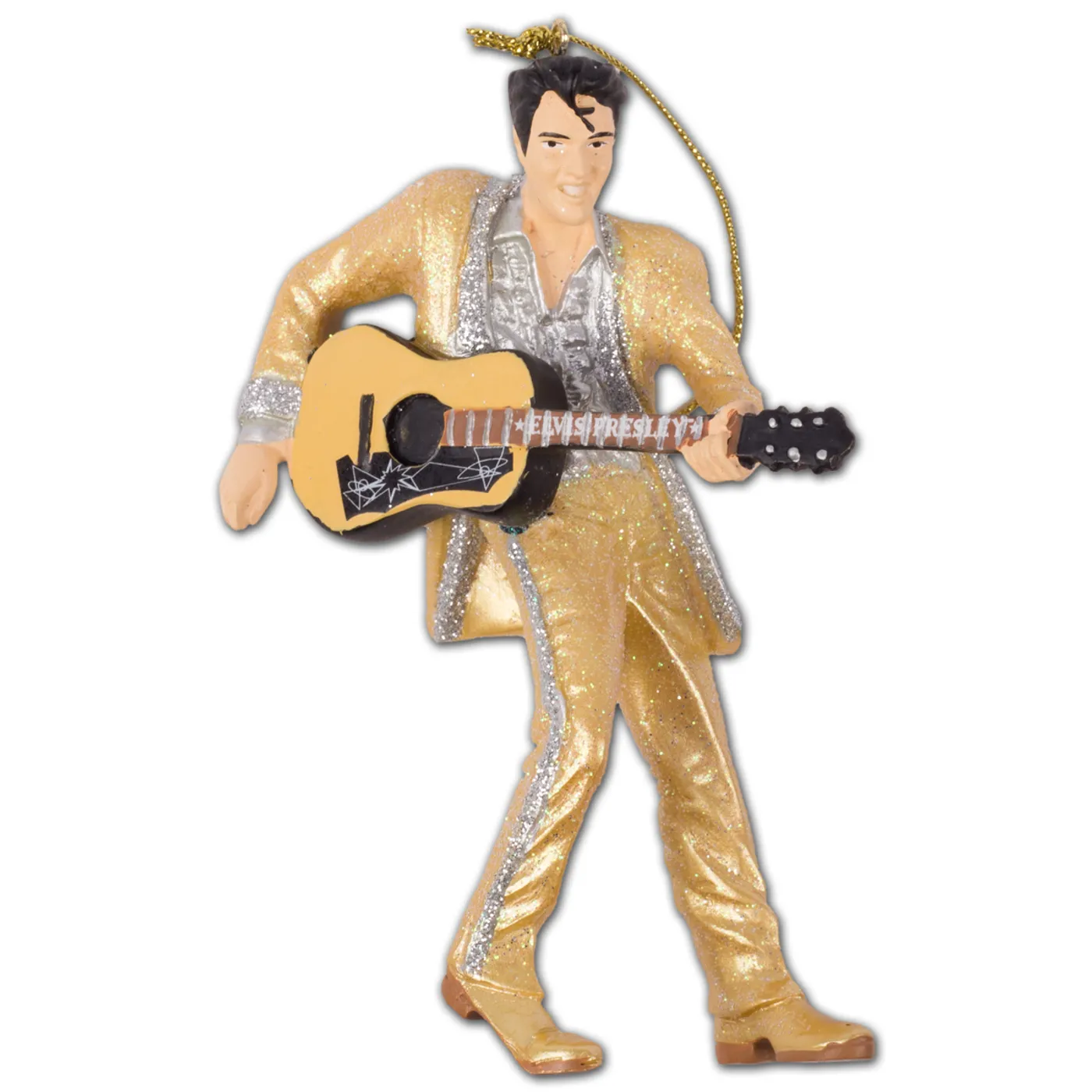 Elvis Presley Gold Lame Suit Ornament