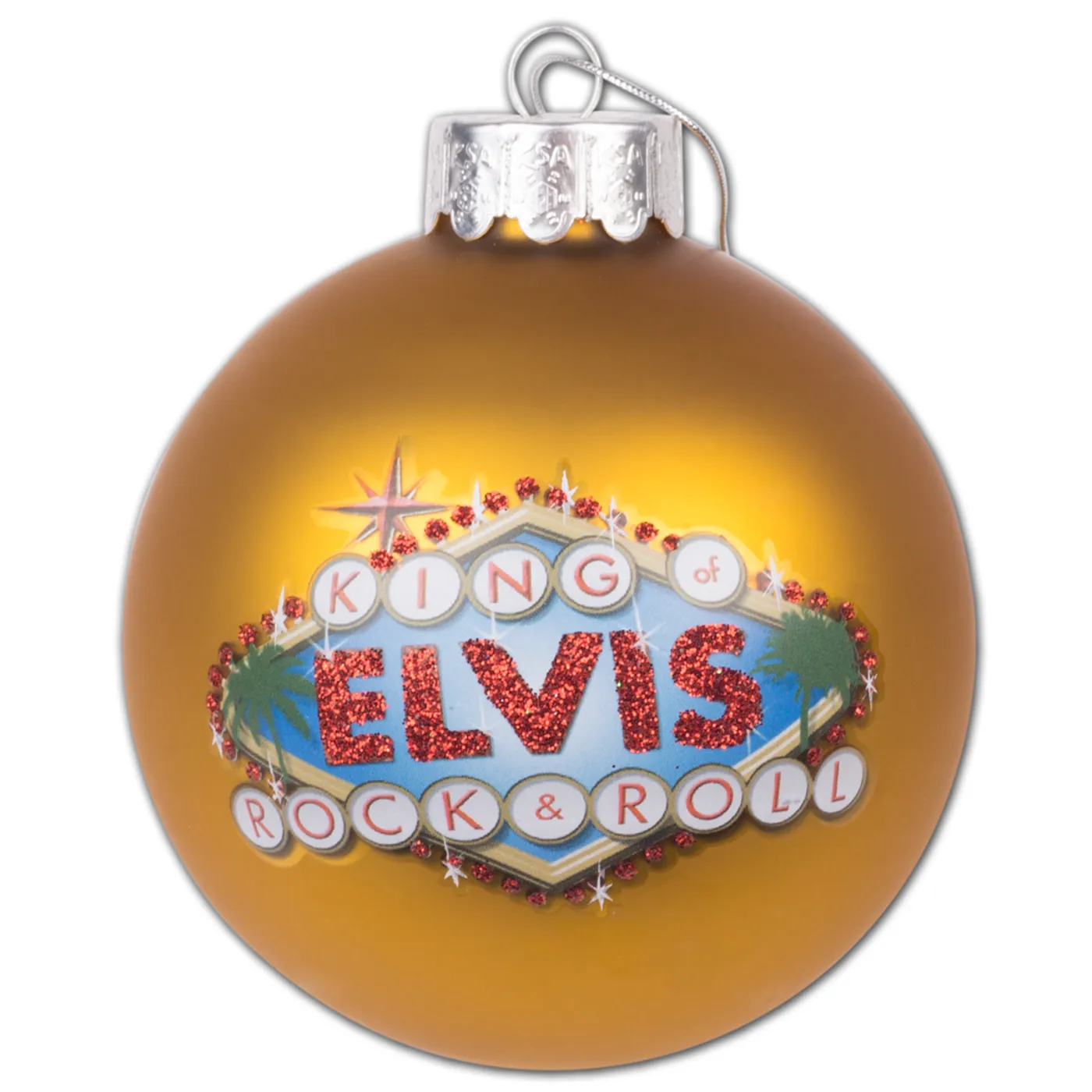 Elvis Presley - Viva Las Vegas 80mm Glass Ornament