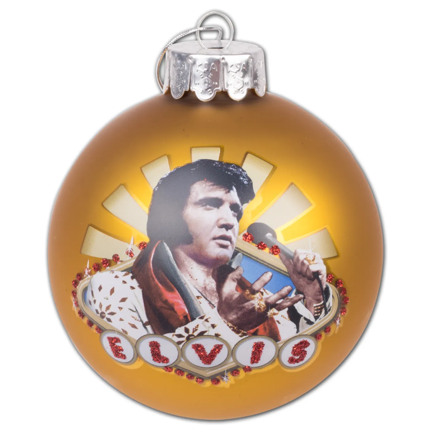 Elvis Presley - Viva Las Vegas 80mm Glass Ornament