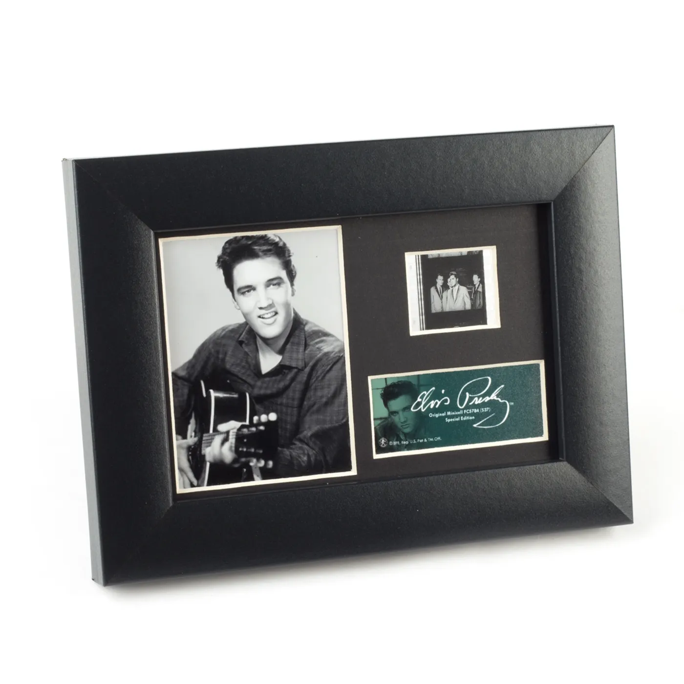 Elvis Presley and His Guitar Framed Filmstrip Presentation