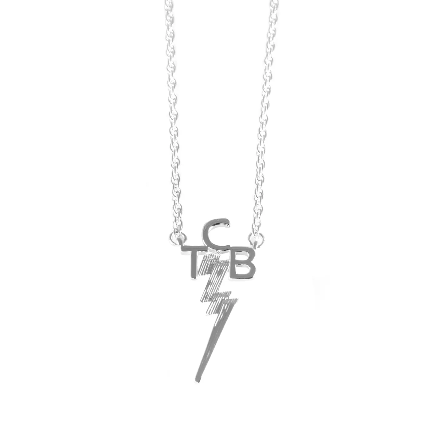 Elvis Presley Lowell Hays Sterling Silver Plated TCB Necklace