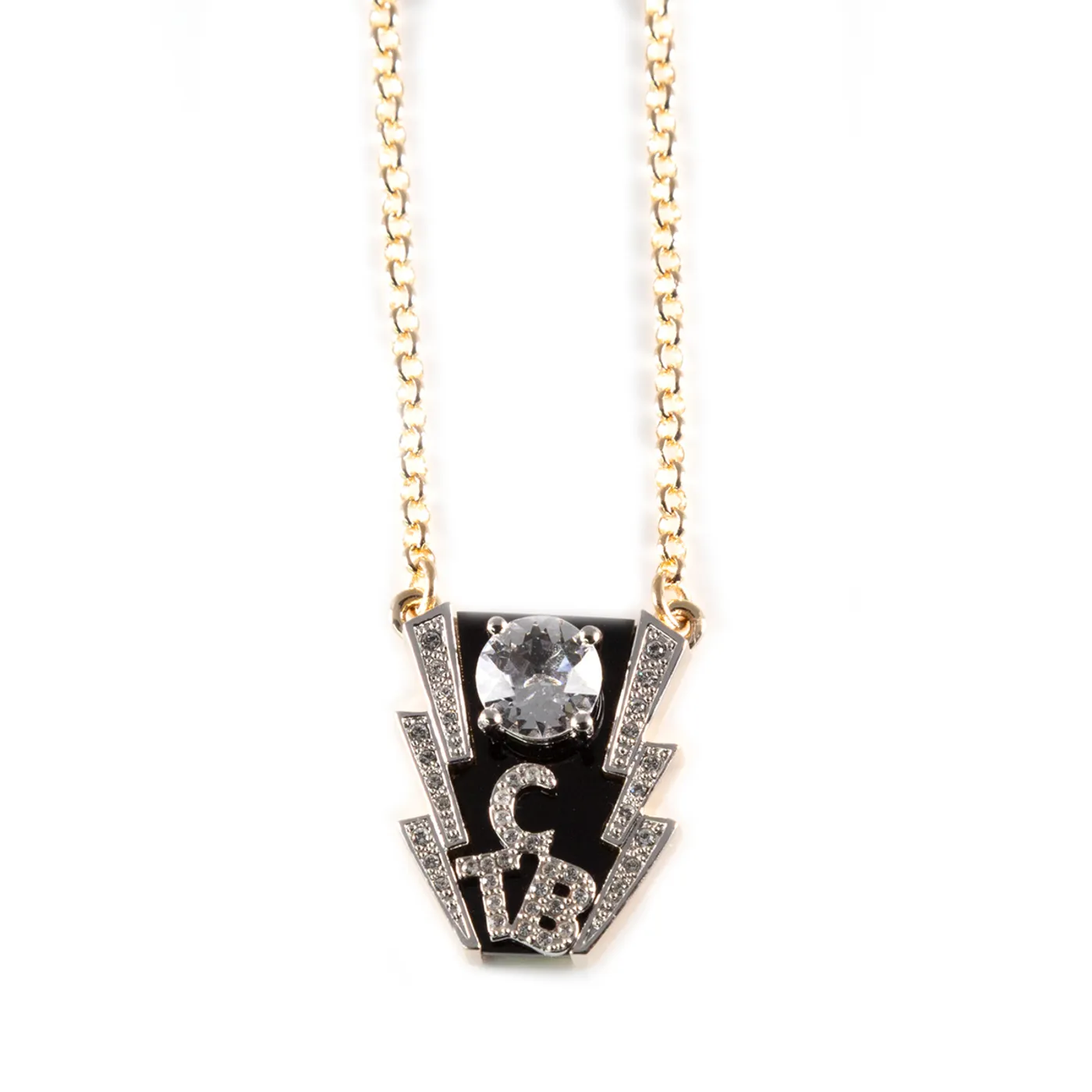 Elvis Presley Lowell Hays 18K Gold TCB Ring Top Necklace
