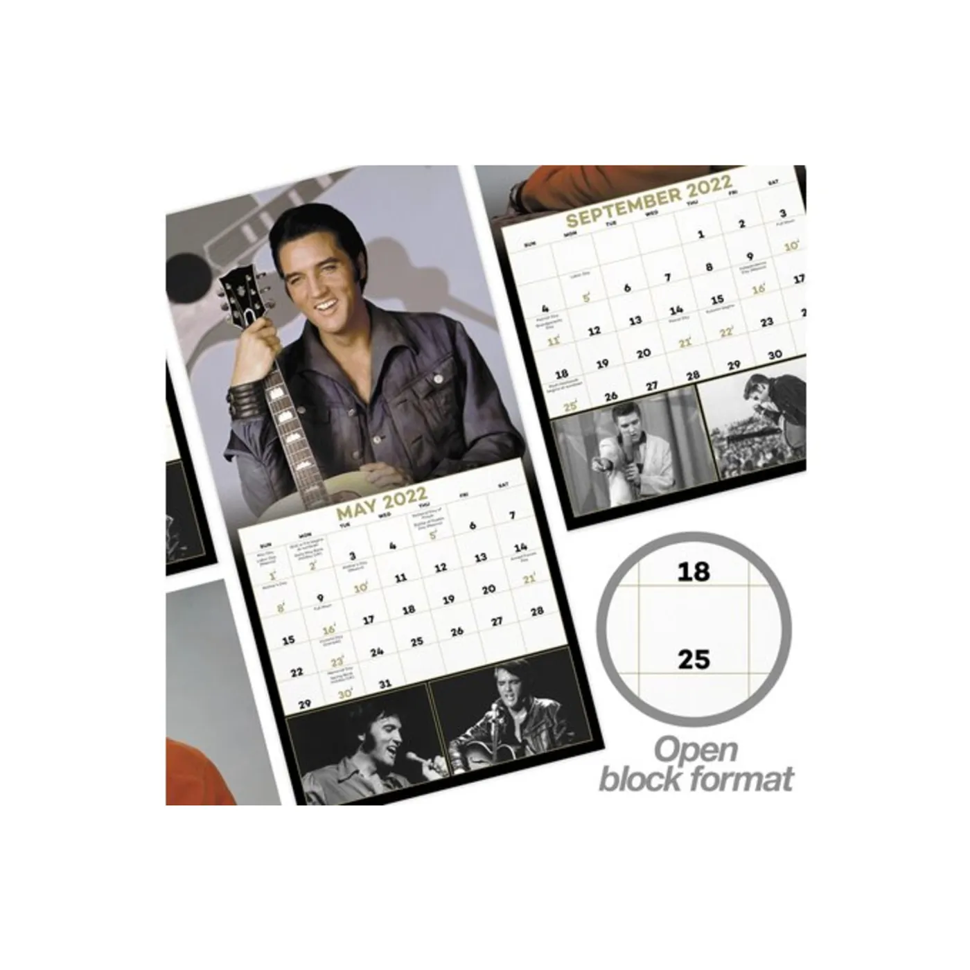 Elvis Presley 2022 Mini Monthly Wall Calendar