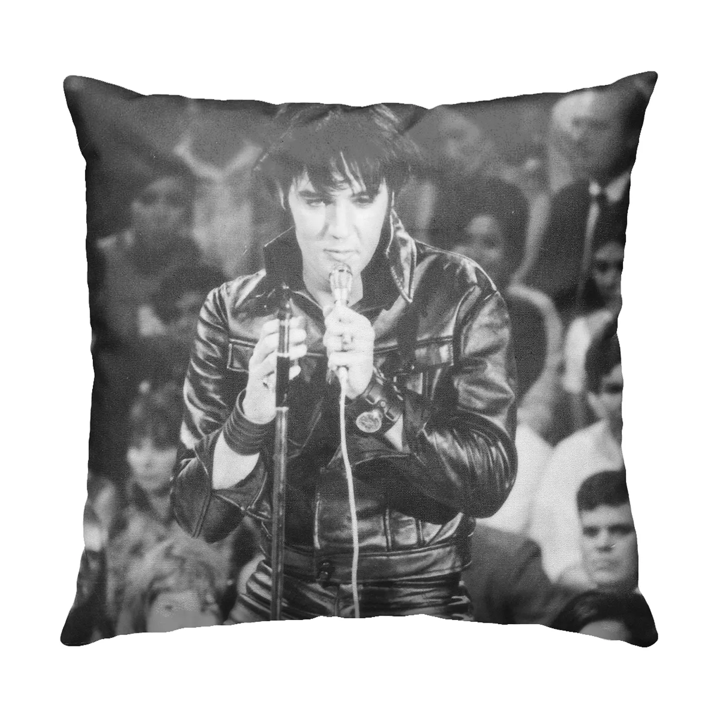 Elvis Presley 68 Special B/W 16 x 16 Throw Pillow