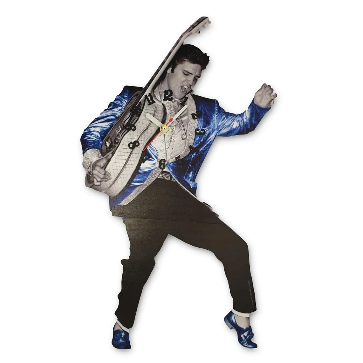 Elvis Presley Blue Suede Shoes Swinging Legs Wall Clock