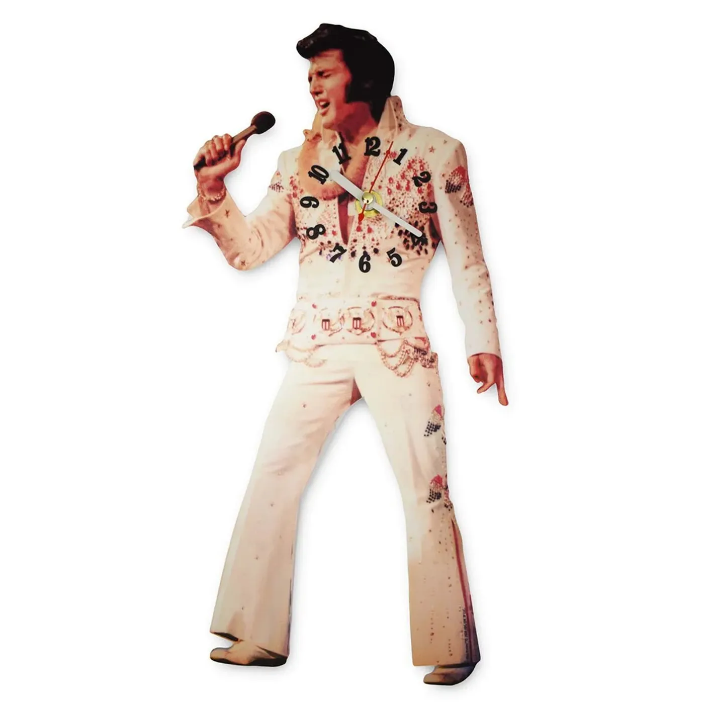 Elvis Presley White Jumpsuit Swinging Legs Wall Clock