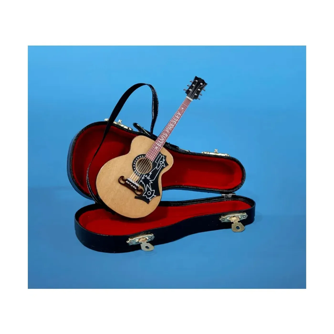 Elvis Presley 5.5" Acoustic Guitar with Case Ornament