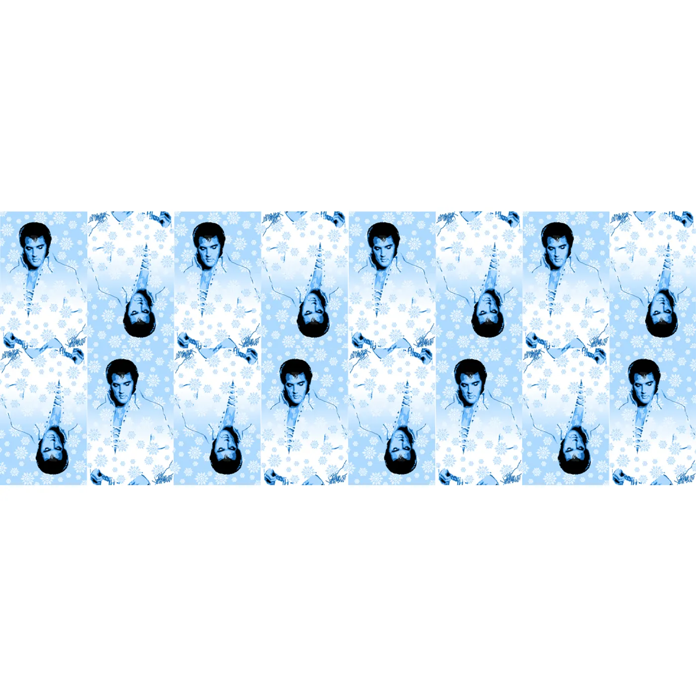 Elvis Presley Snowflakes Gift Wrap - 6' roll