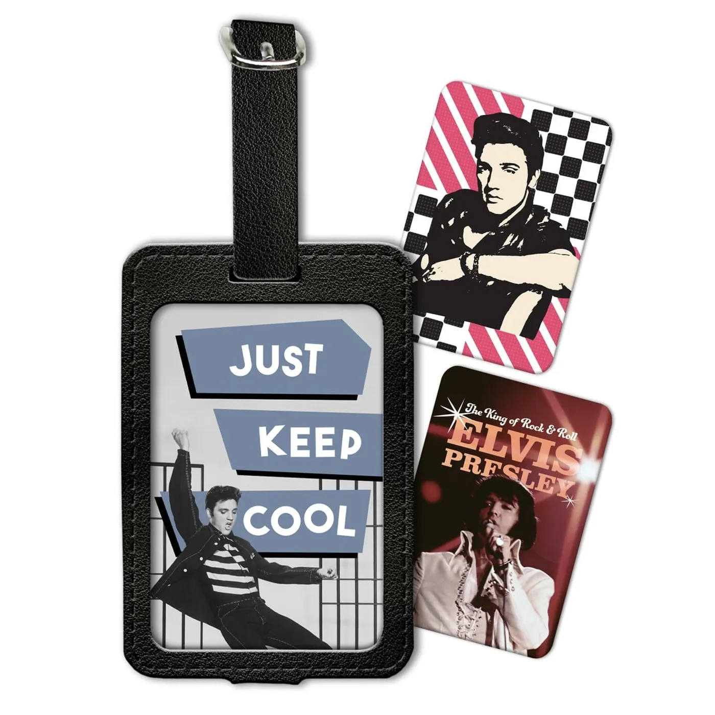 Elvis Presley Bag Tag Black