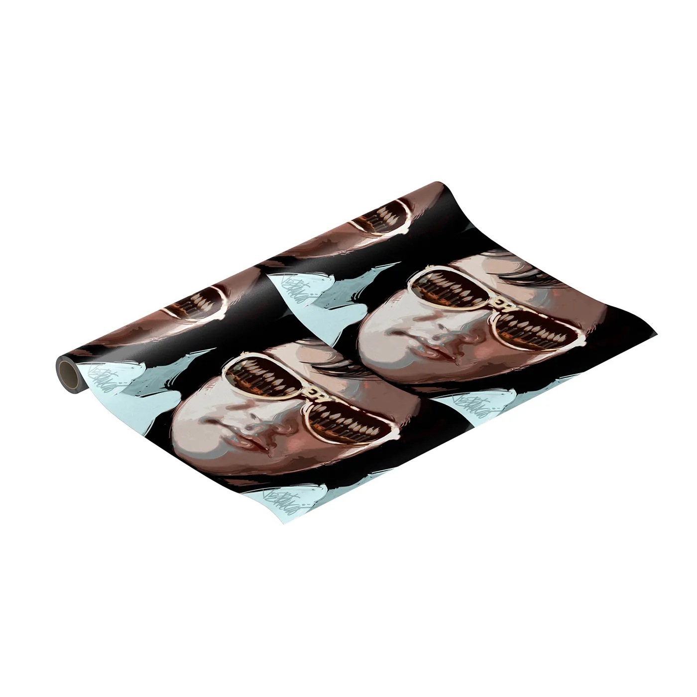 Elvis Presley Birthday Candles 30" x 6' Gift Wrap