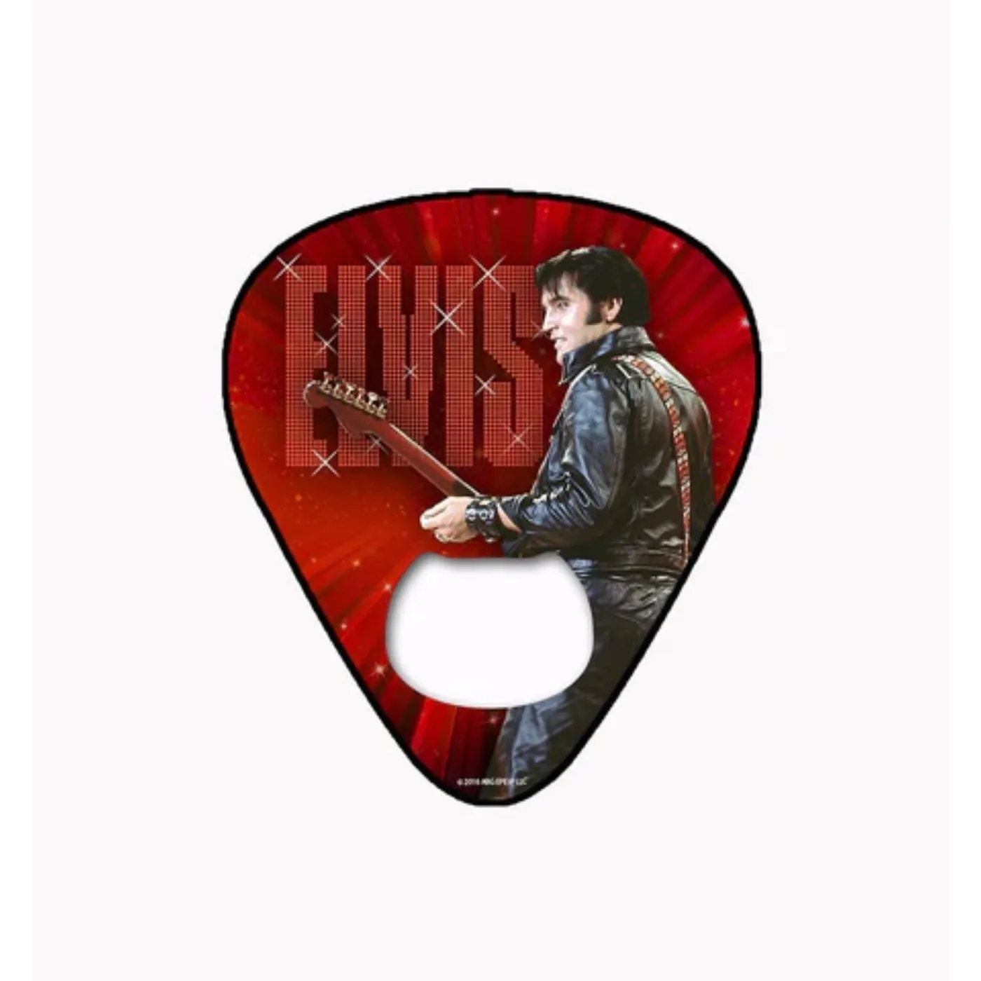 Elvis Presley Guitar Pick '68 Bottle Opener and Magnet