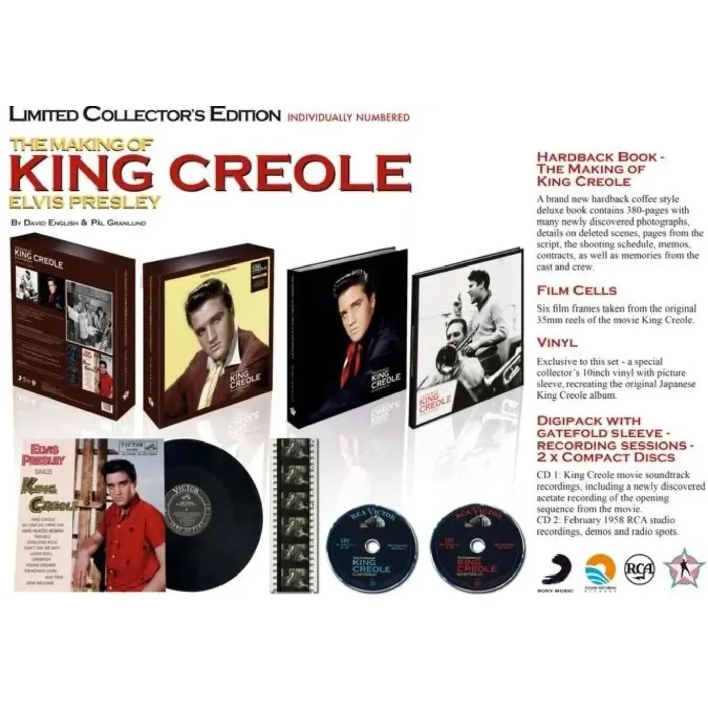 Elvis Presley: The Making of King Creole Book w/2 CDs & 10" Vinyl LP