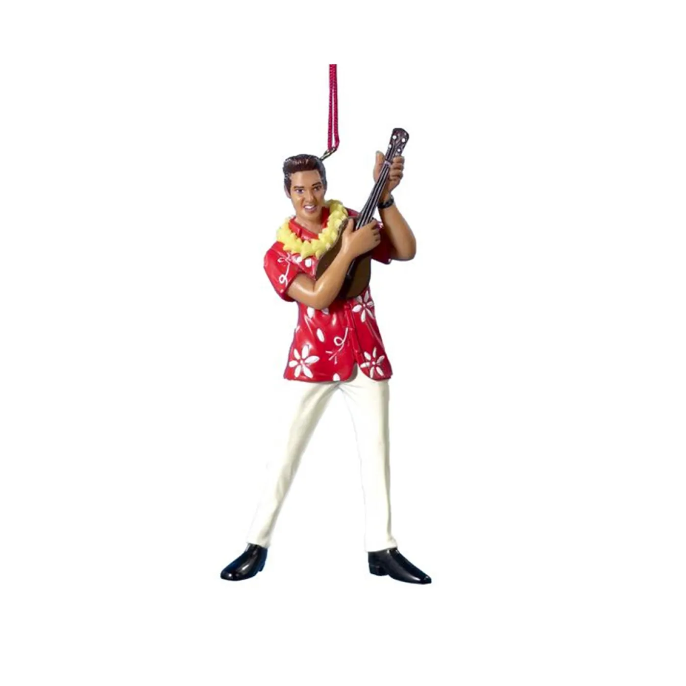 Elvis Presley with Ukelele Blue Hawaii Ornament