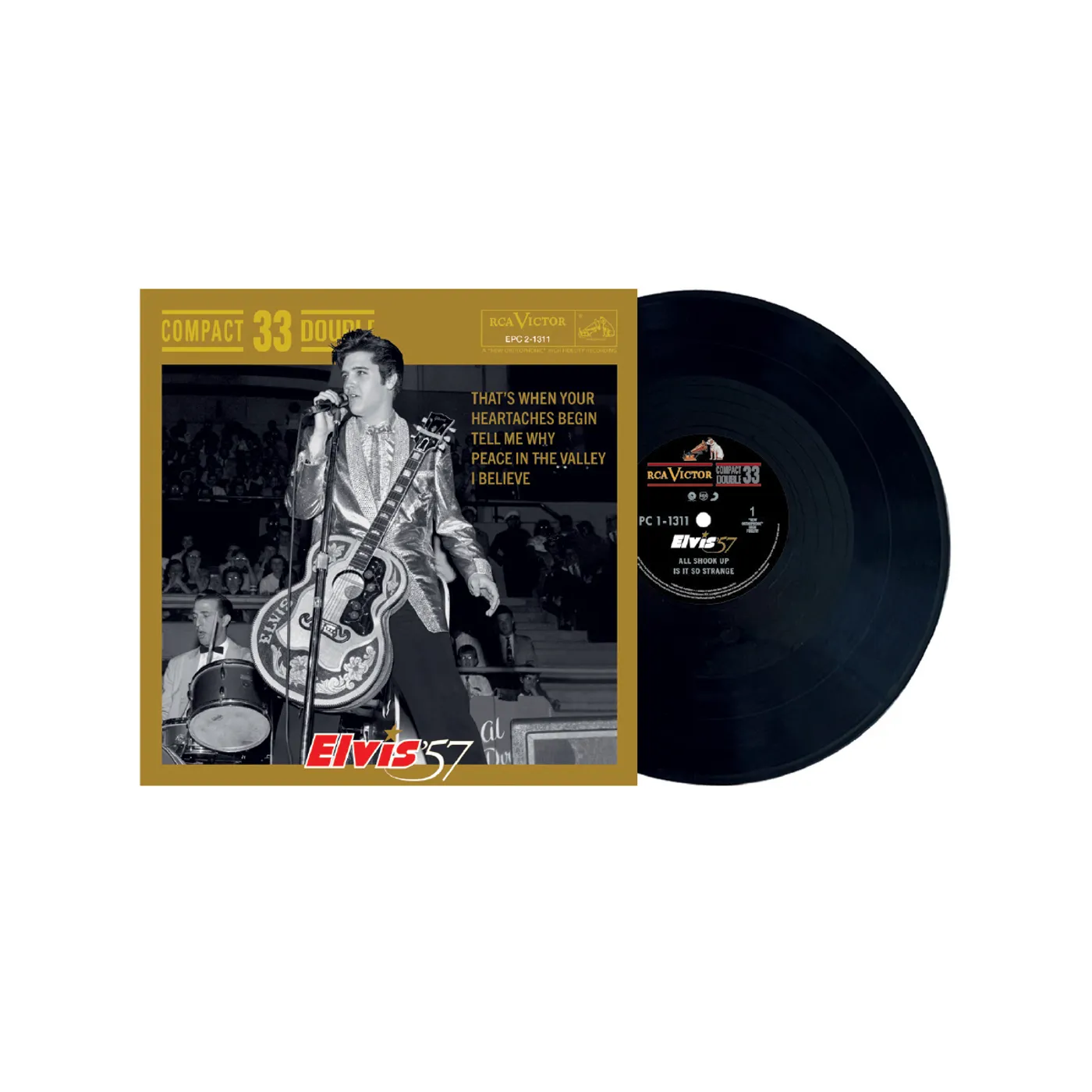 Elvis Presley '57: The Final Fifties Tours by Alan Hanson LP + Book