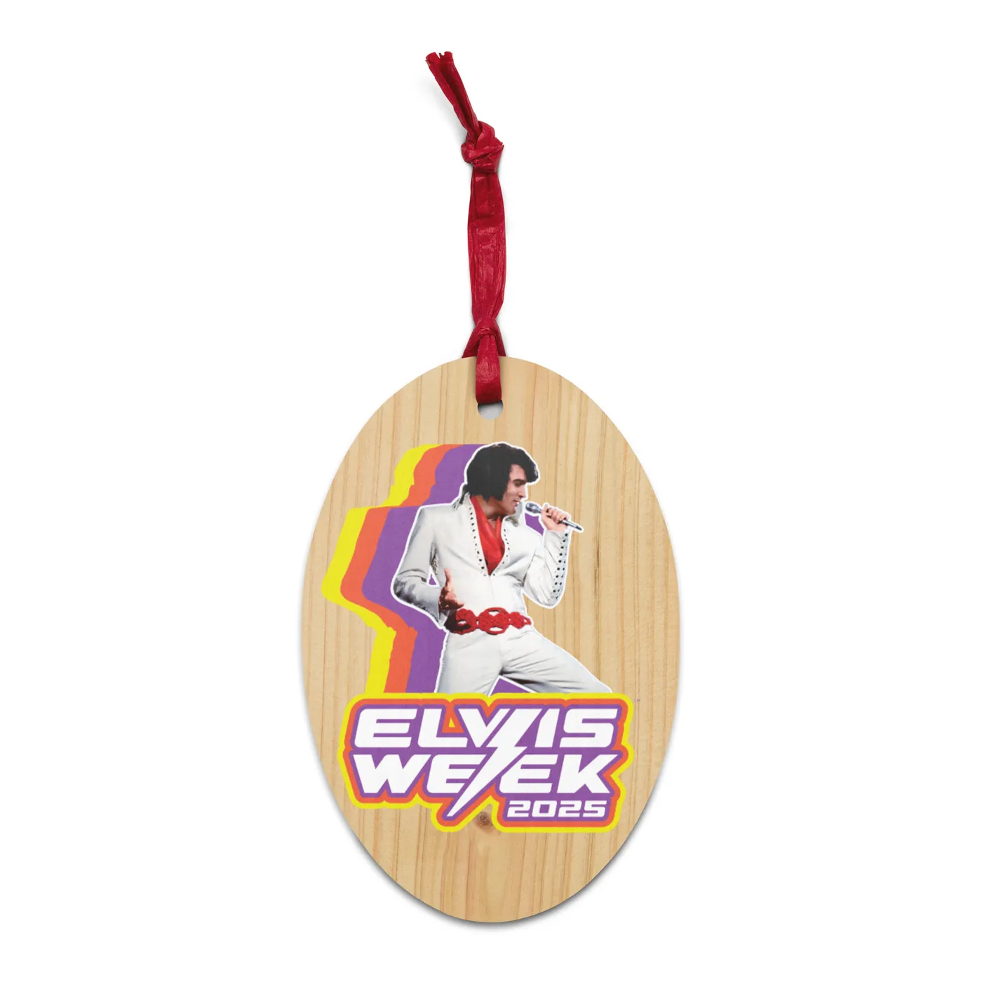 Elvis Presley Week 2025 Wooden Ornament