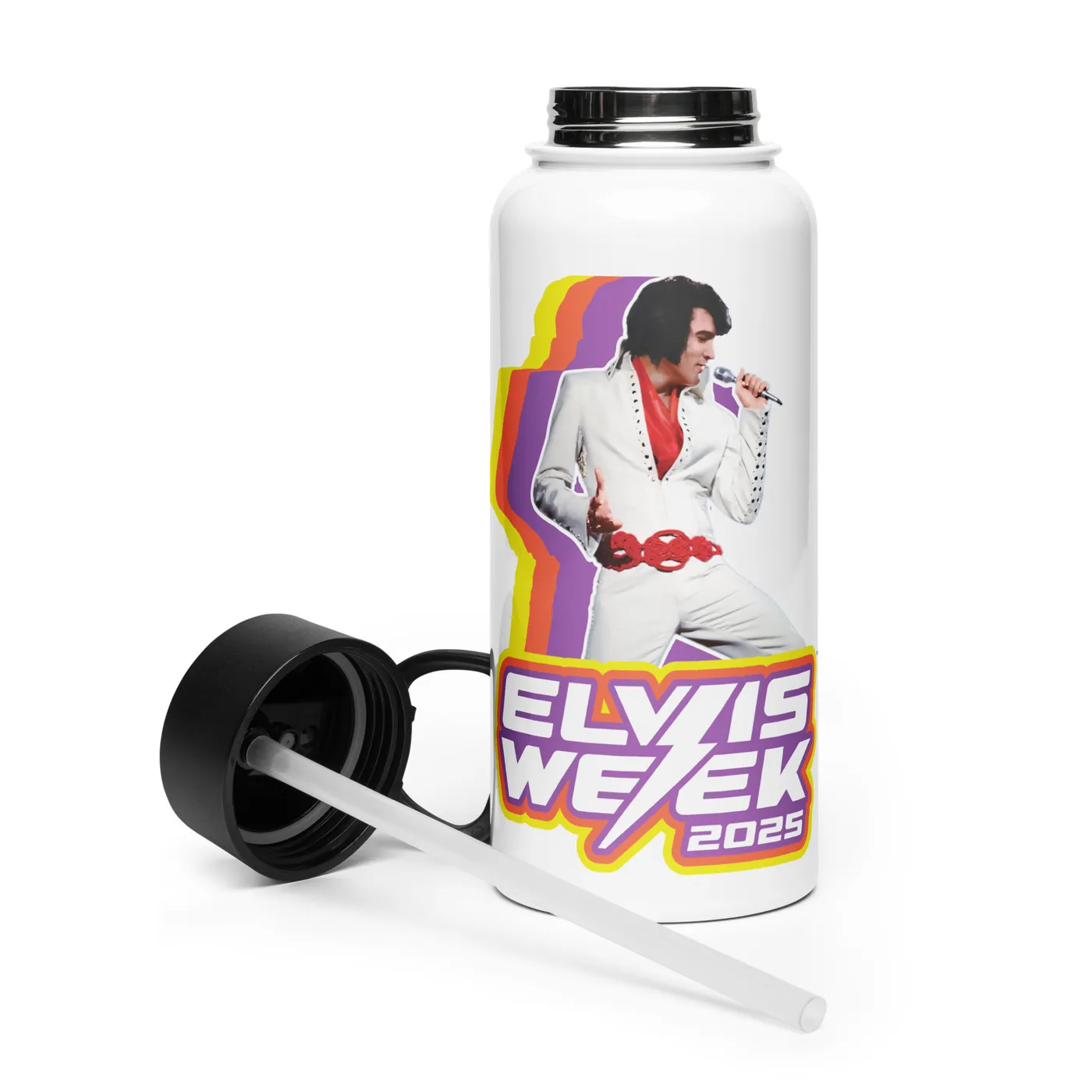 Elvis Presley Week 2025 Stainless Steel 32oz Water Bottle
