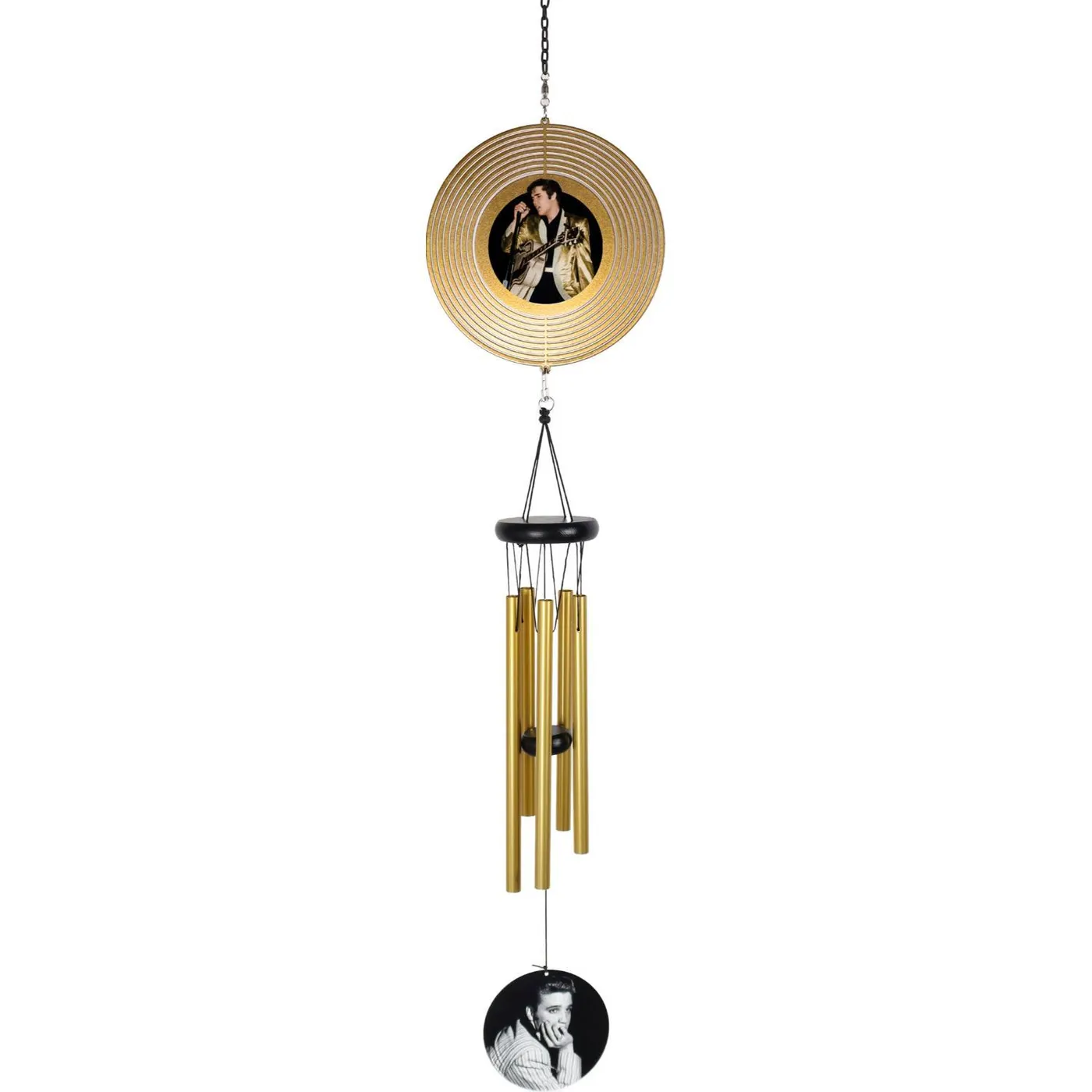 Elvis Presley Gold Record Wind Spinner Chime