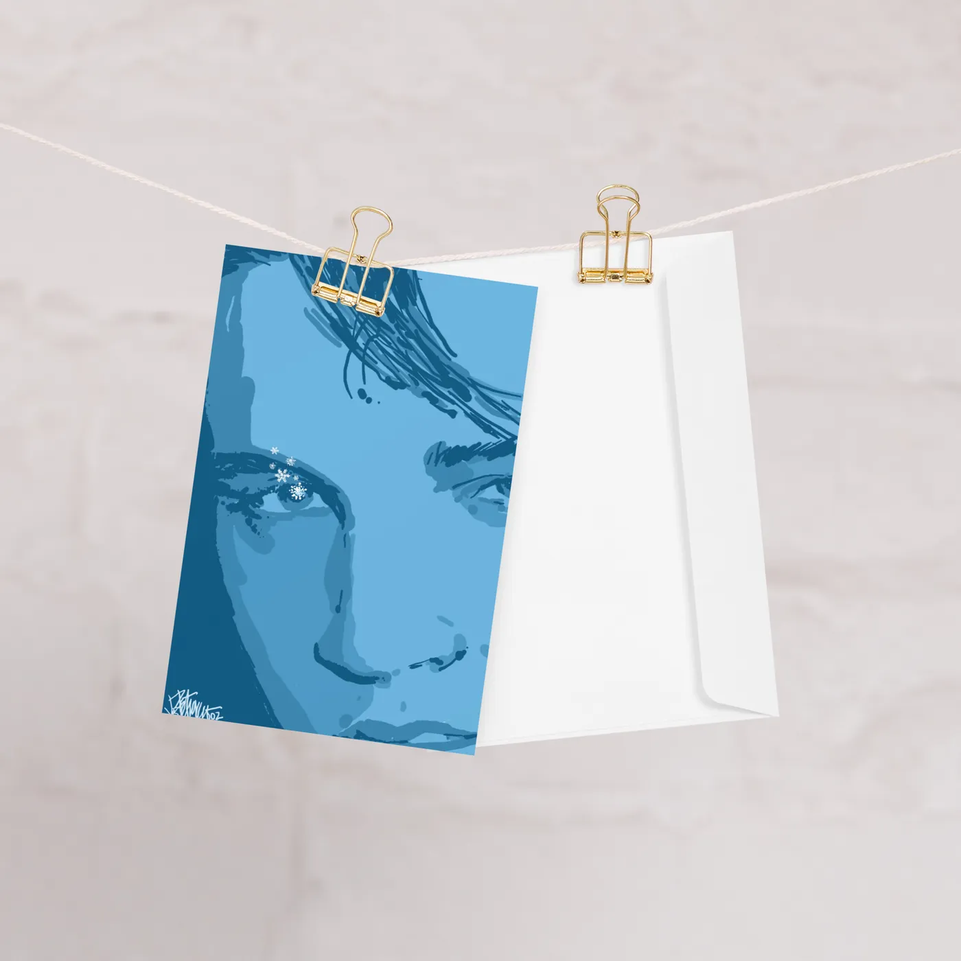 Elvis Presley Blue Christmas Greeting Card