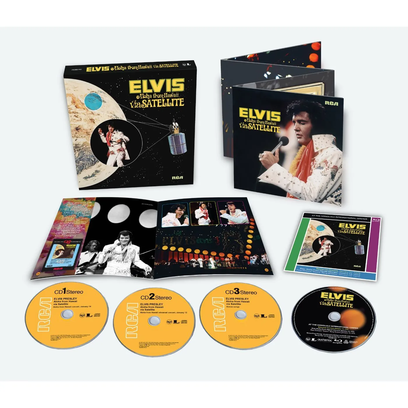 Elvis Presley Aloha From Hawaii Via Satellite 3 CD/Bluray Box Set