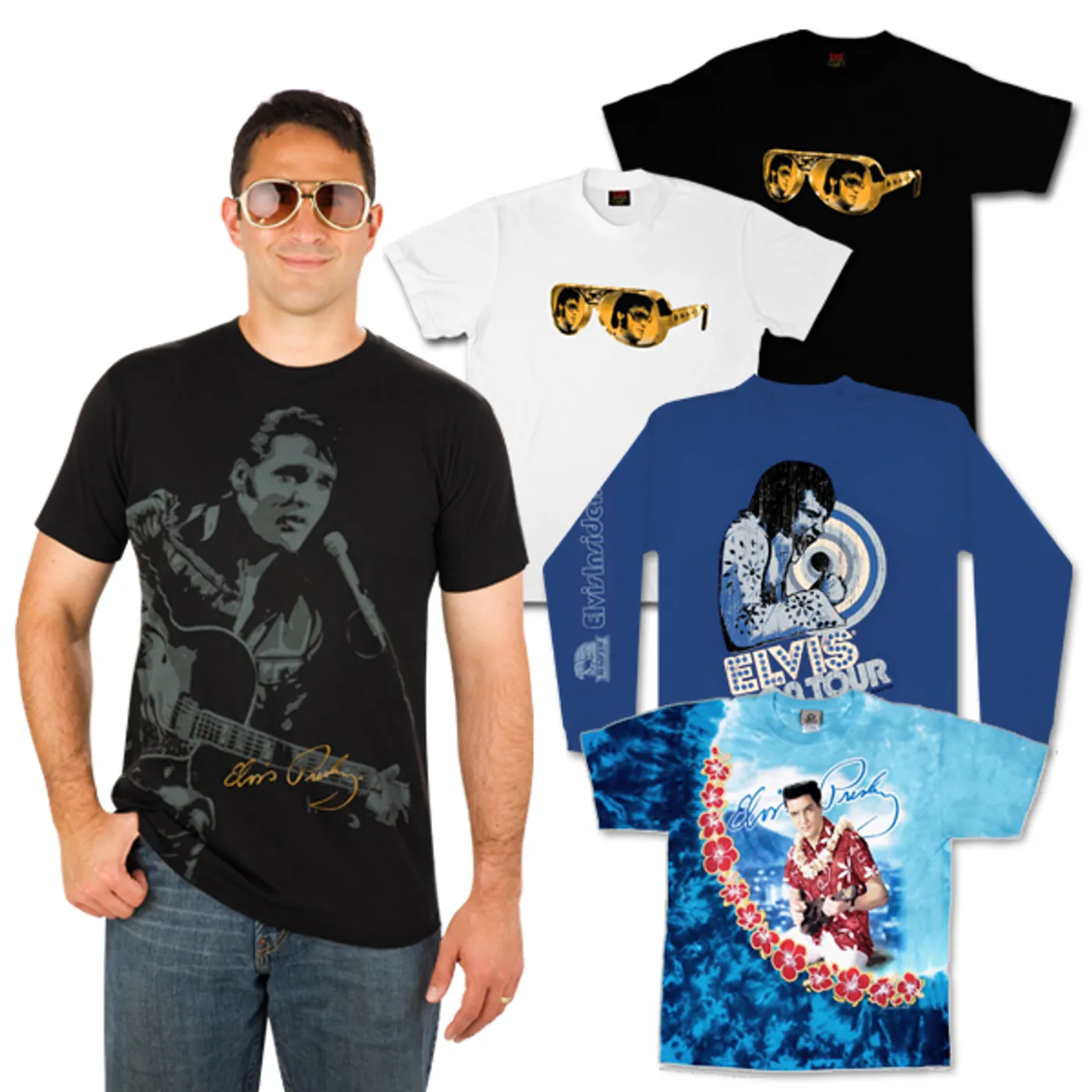 Elvis Presley Men's T-Shirt Grab Bag