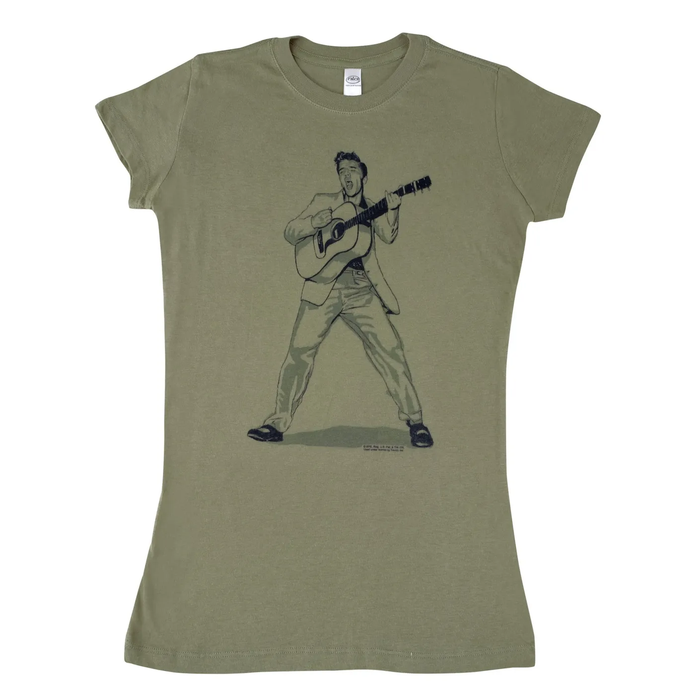 Elvis Presley Swinging Guitar Girl's T-Shirt