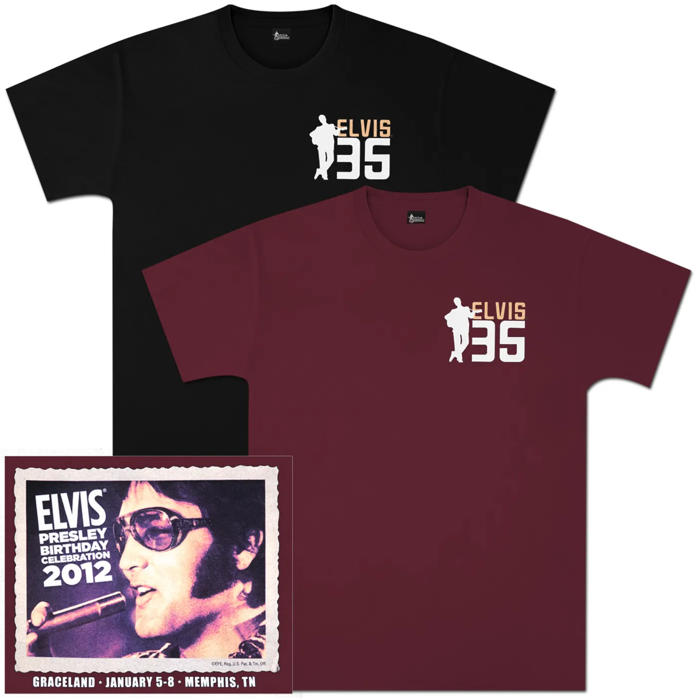 Elvis Presley 2012 Birthday Celebration T-Shirt