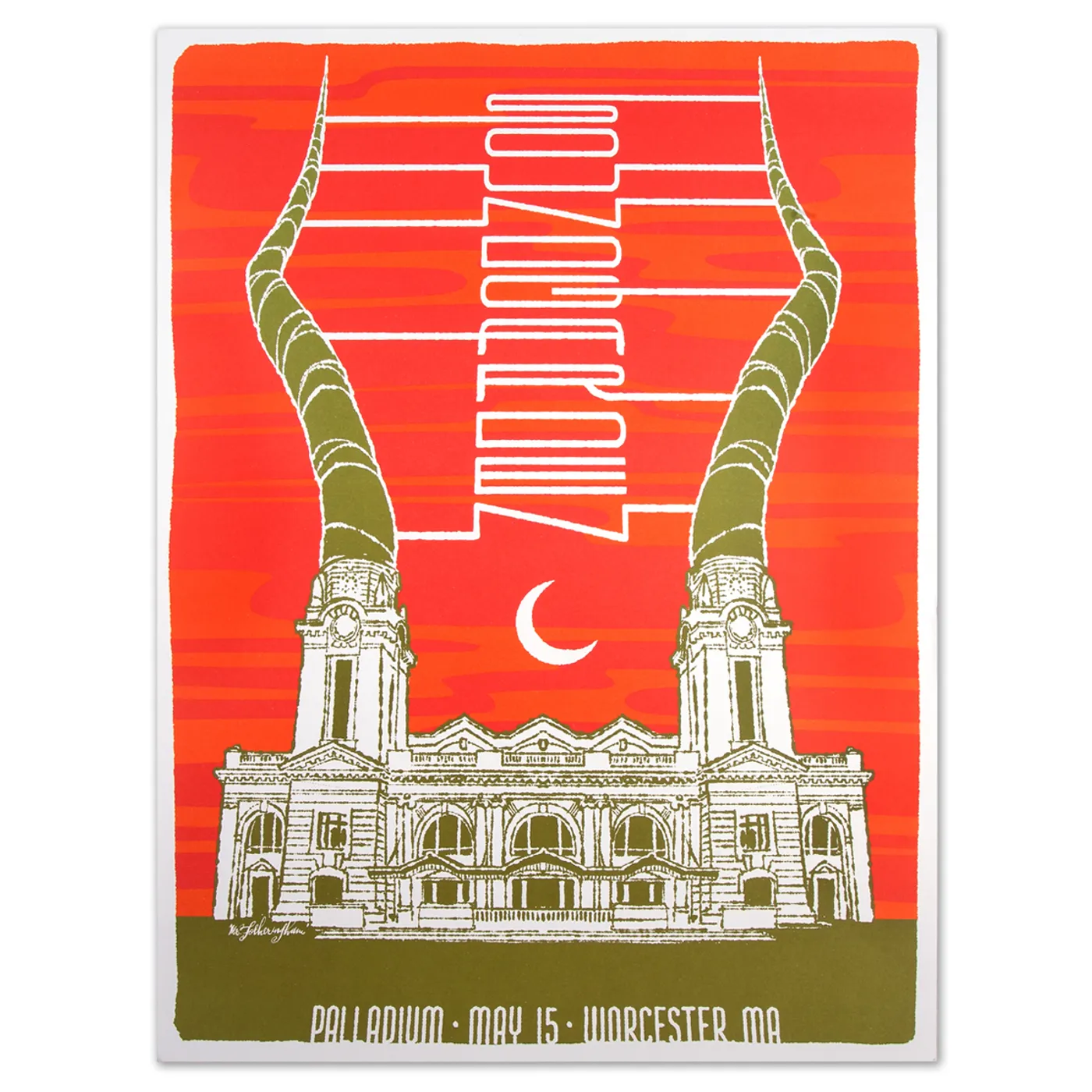 Soundgarden May 15 Worcester, MA Show Print