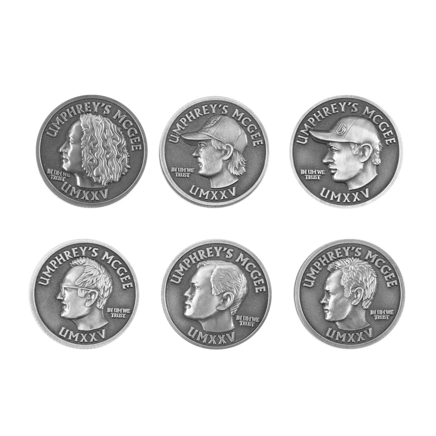 Umphrey's McGee Set of 6 umXXV Coins