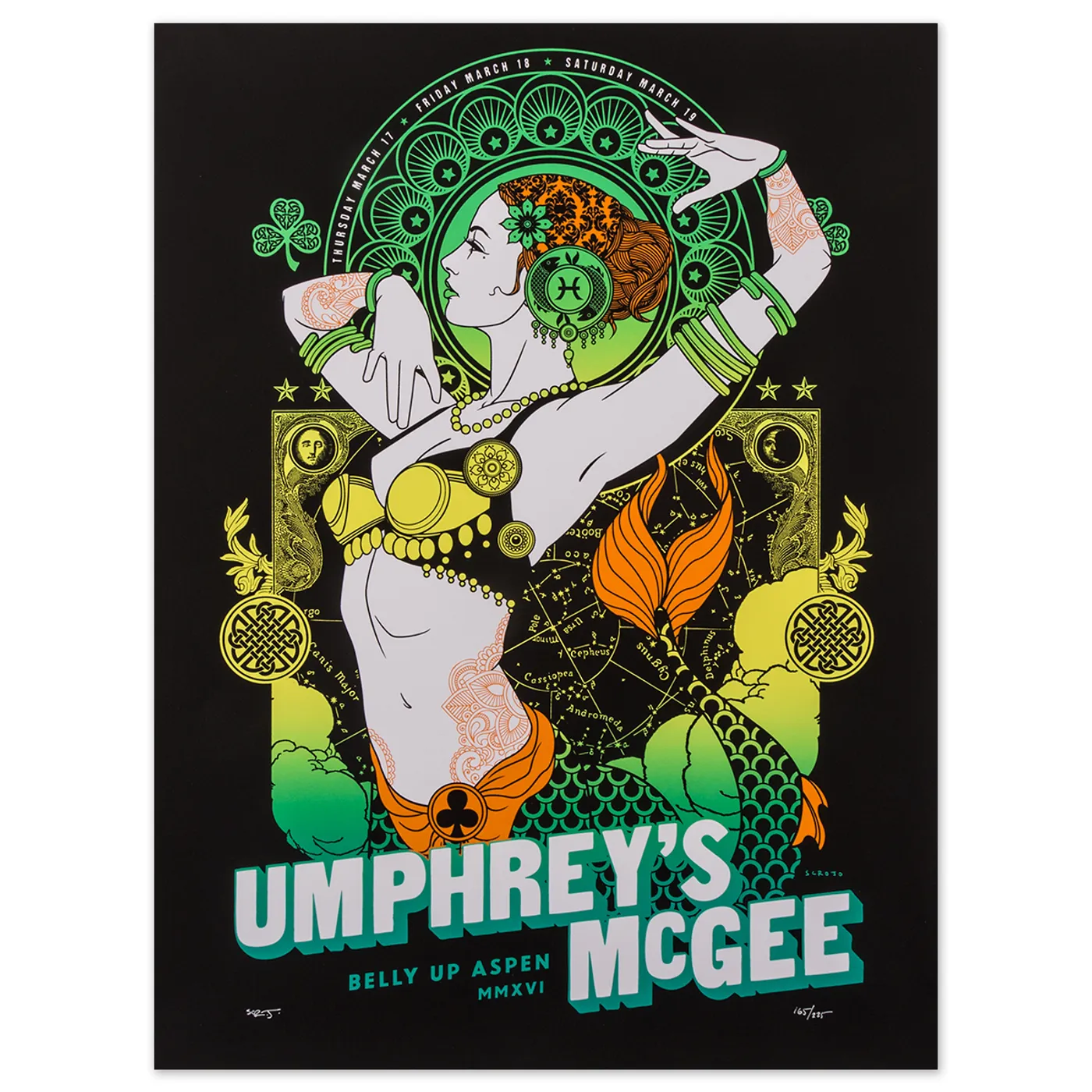 Umphrey's McGee Aspen 2016 Print by Scrojo