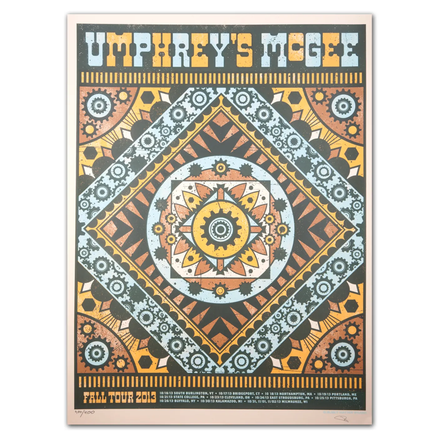 Umphrey's McGee Fall 2013 Tour Print