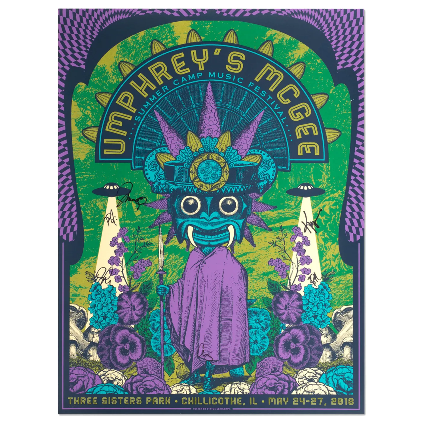 Umphrey's McGee Summer Camp 2018 Poster by Status Serigraph