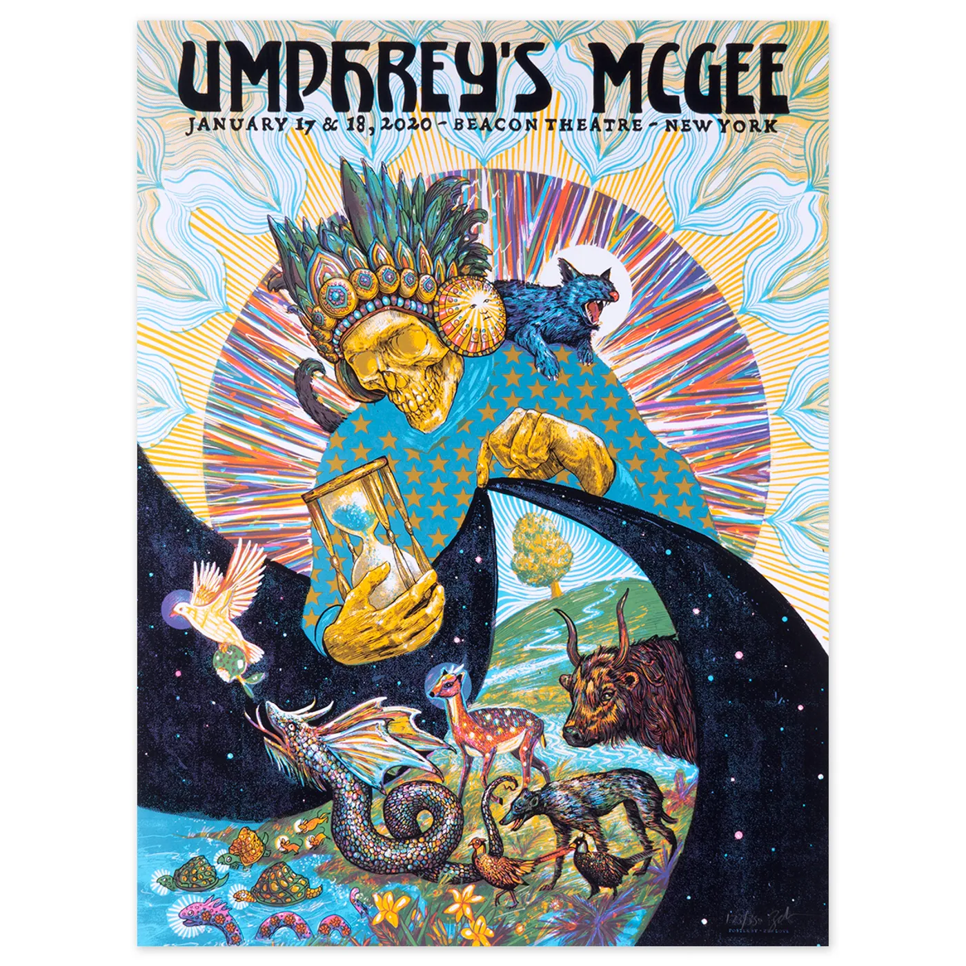 Umphrey's McGee Zeb Love Beacon Theater New York City Poster