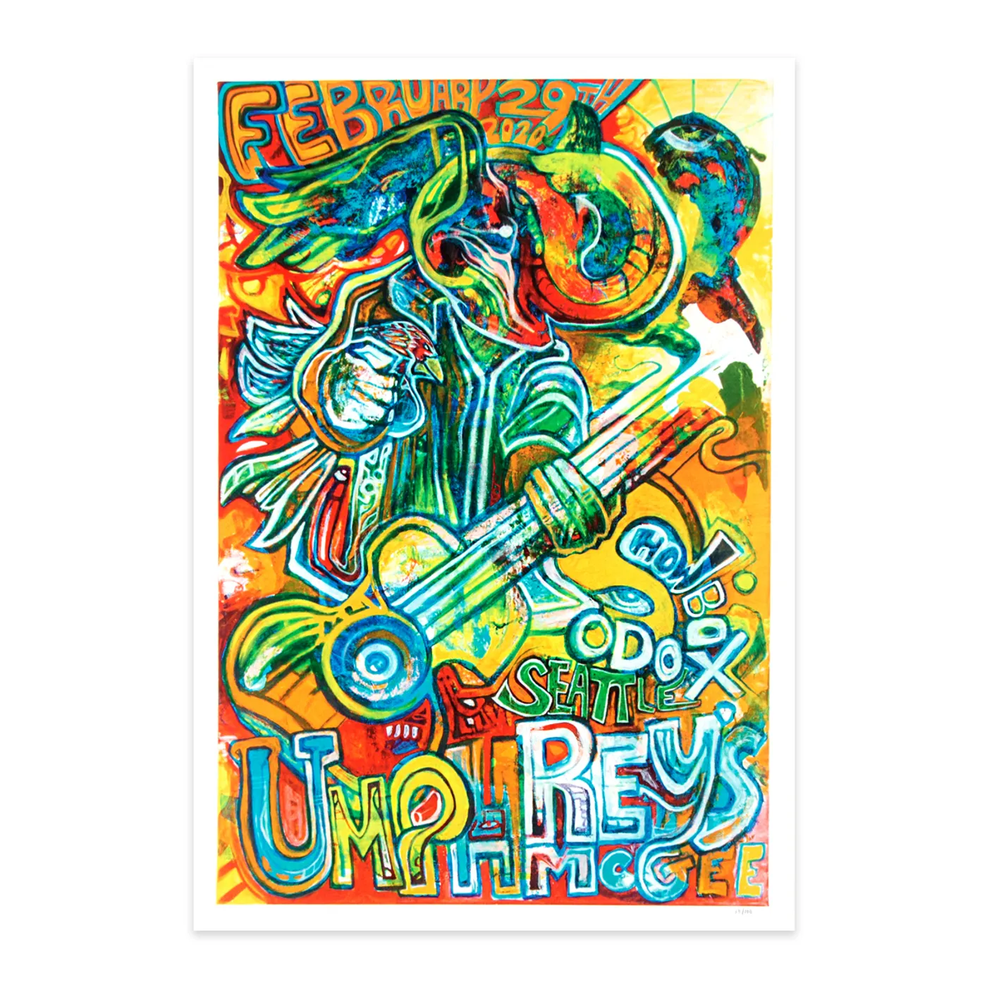 Umphrey's McGee Crazyredbeard Showbox Sodo Seattle Poster