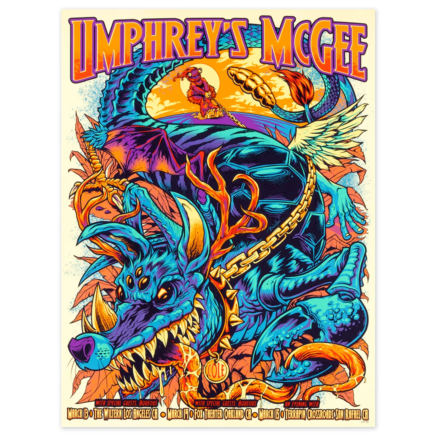 Umphrey's McGee Flyland Designs California 2020 Poster