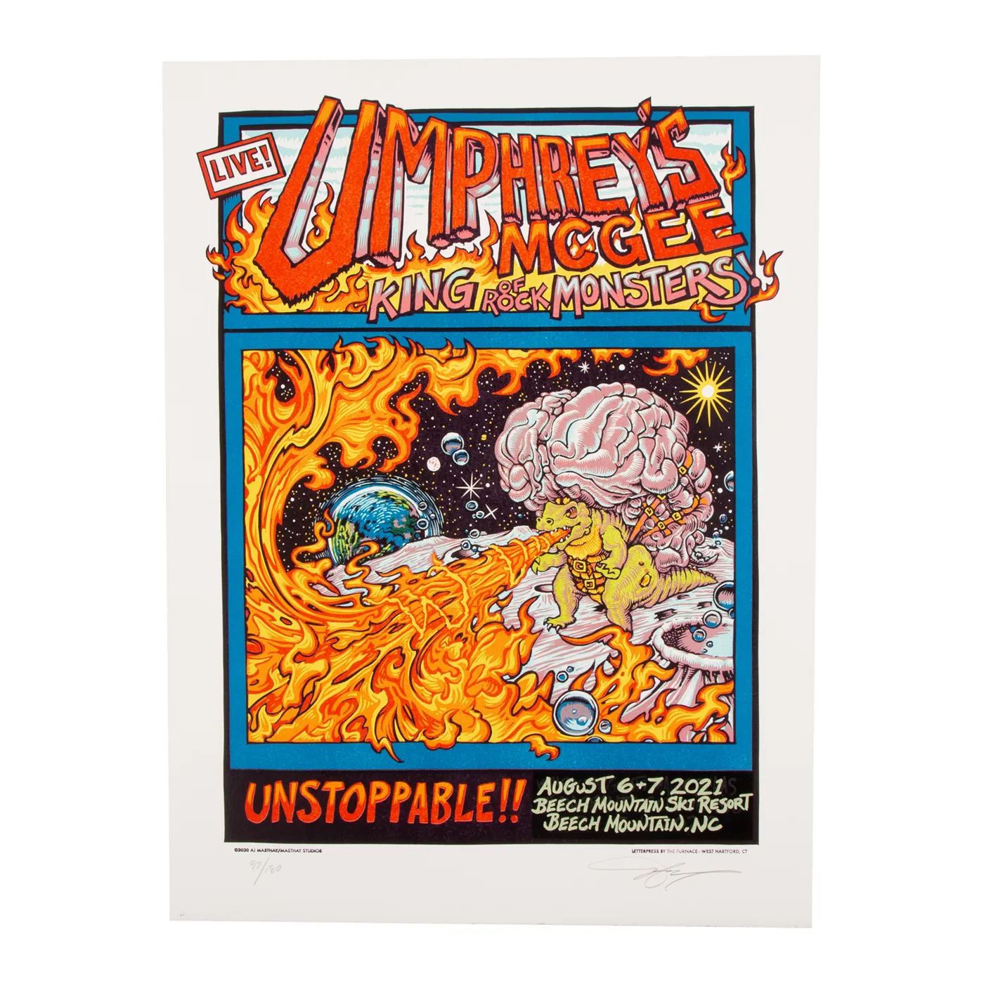 Umphrey's McGee Beech Mountain Resort 2021 by AJ Masthay