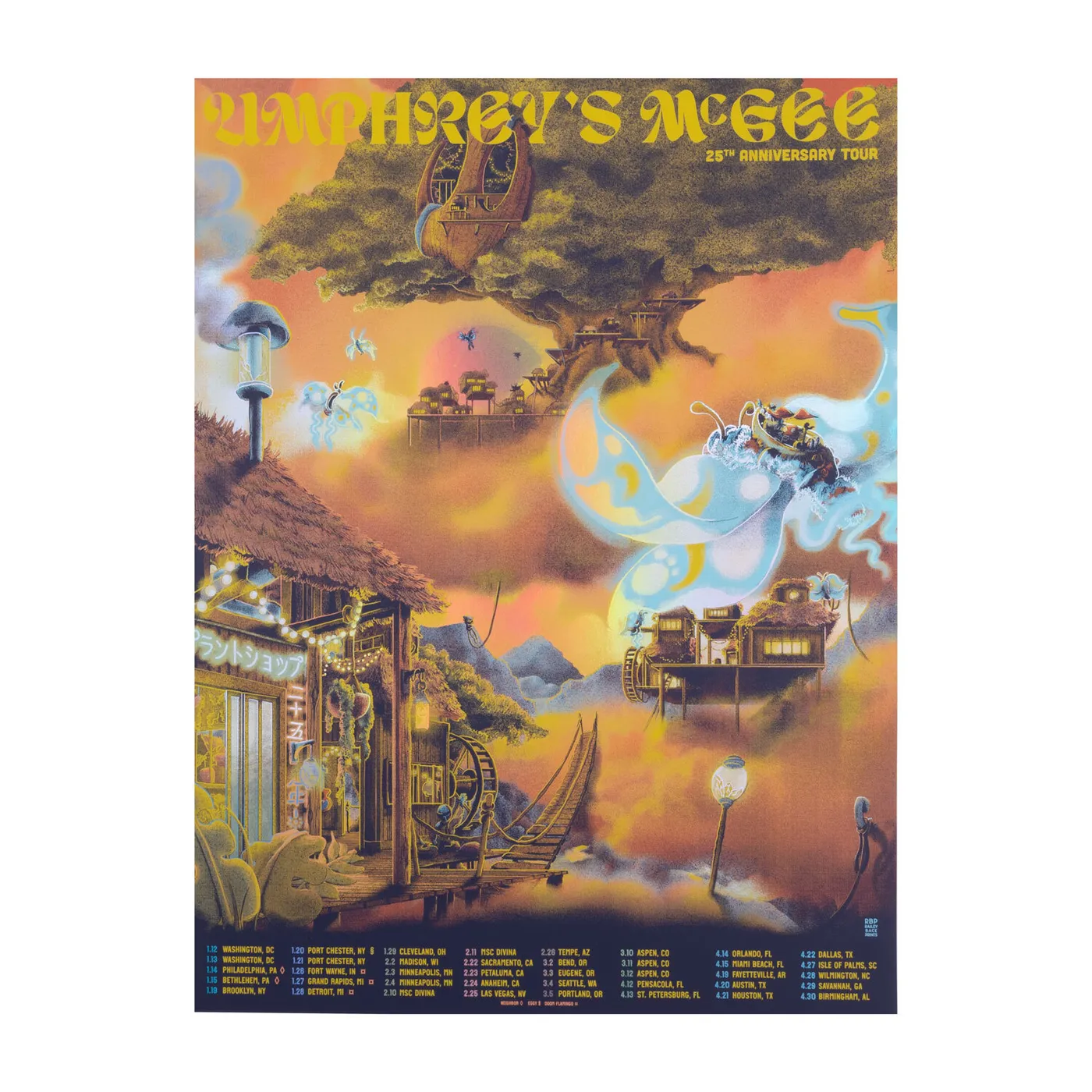 Umphrey's McGee Spring Tour 2023 Poster