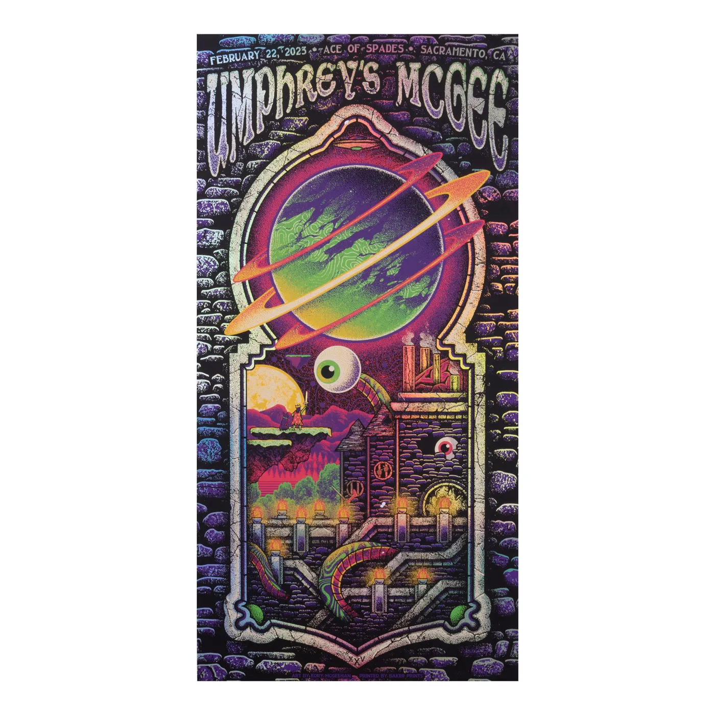 Umphrey's McGee Sacramento, CA 2023 Poster by Kory McGeehan