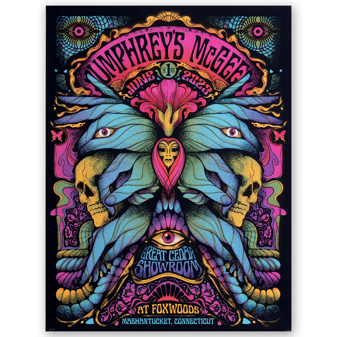 Umphrey's McGee Mashantucket, CT 2023 Poster by Delicious Design League