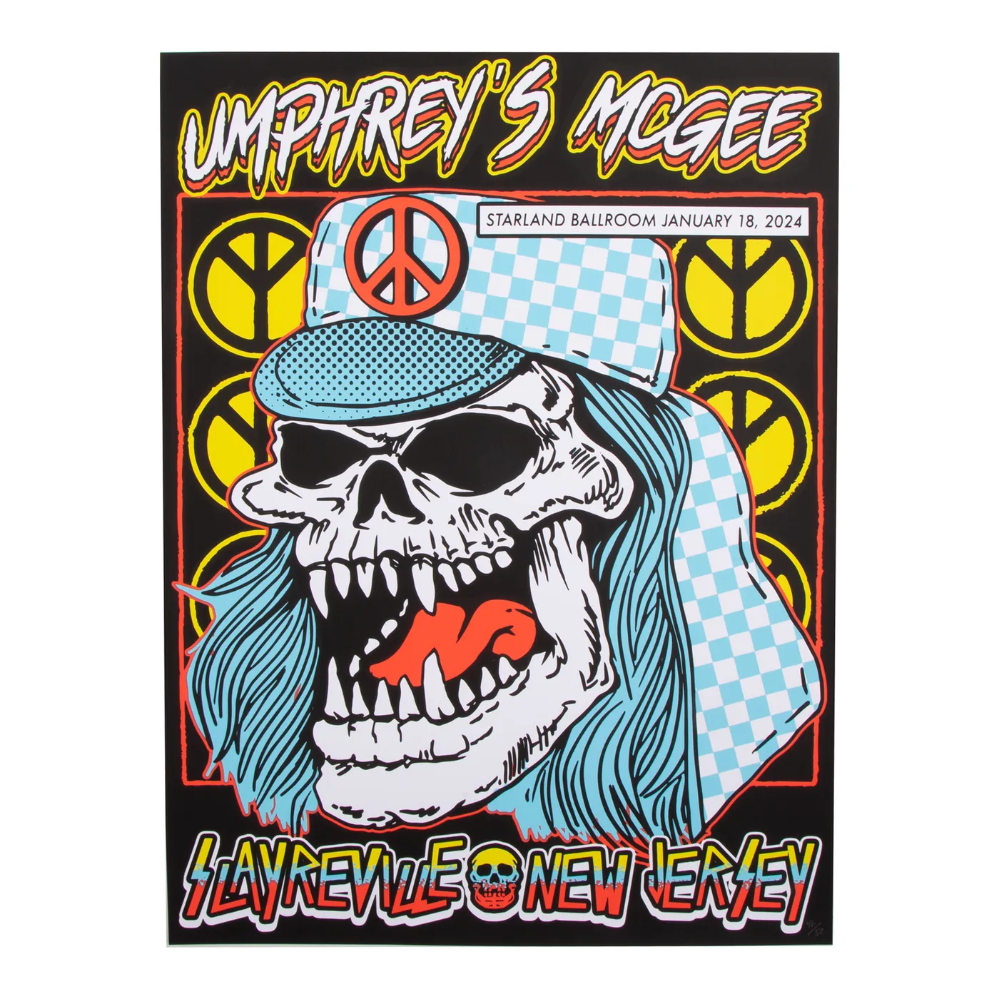 Umphrey's McGee Sayerville, NJ 2024 Poster by Boss Dog Art