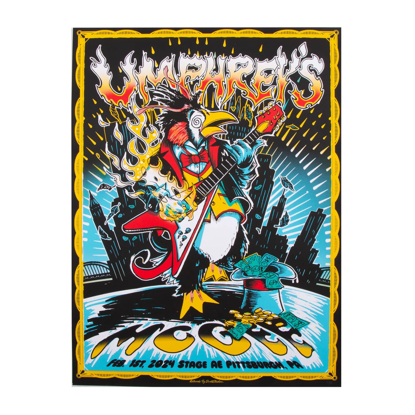 Umphrey's McGee Pittsburgh, PA 2024 Poster by Mark Serlo