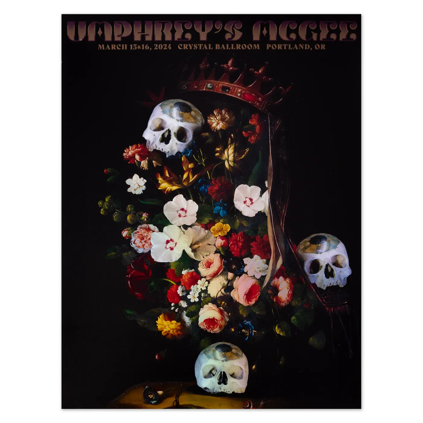 Umphrey's McGee Portland, OR 2024 Poster by Welder Wings and Kory McGeehan