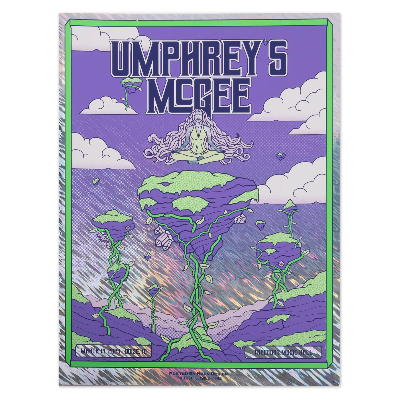 Umphrey's McGee Boise, ID 2024 Poster by Wren Breen